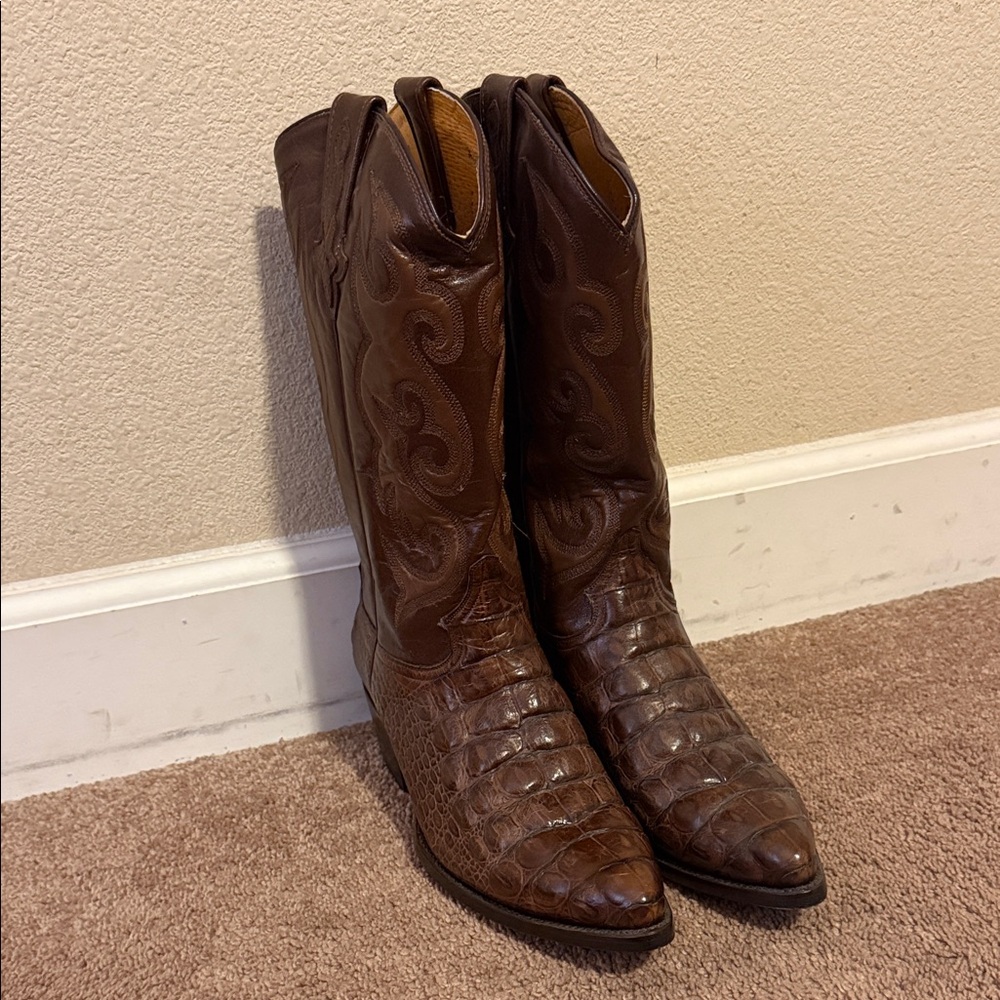 Genuine Leather Western Boots for Men